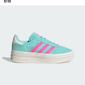 ADIDAS Gazelle size 6.5 aqua & pink 💖